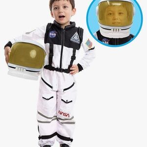Astronaut Costume with Helmet for Kids Halloween Costumes